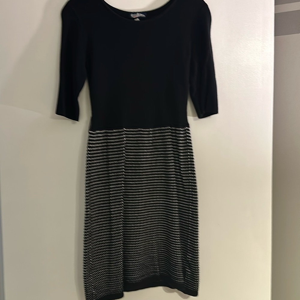 Black/white semi mini dress sz S